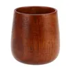 Taza de madera de azufaifa Natural de estilo japonés, taza de madera de abeto Natural primitiva hecha a mano, taza de té verde para desayuno, cerveza y leche