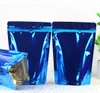 Aluminum Foil stand up bag aluminum foil zipper bags supermarket candy foot tea storage bags wholesales snack nut retail packing bag