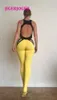 JIGERJOGER Women039s One Piece Yoga Pilates Body Jumpsuit Bodysuit Rückenfrei Brasilianischer Stil Rundhalsausschnitt Sport Catsuit4796057