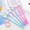 gel ink pen kit stationery cartoon cute school supply multi colors unique unicorn design 0.38mm pen point SN1448