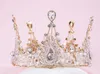Retro handmade crystal queen queen crown wedding bridle headwear