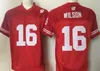 MENS Wisconsin Badgers College Football Maglie #1 Piggery 16 Russell Wilson 25 Melvin Gordon III 28 Ball 99 J.J. Watt Red White