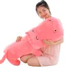 grote hippo pluche kussen pop kawaii knuffeldieren nijlpaarden speelgoed kussen bruiloft decoratie verjaardagscadeau 35 inch 90cm dy50308