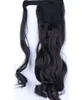 100% Menselijke Natuurlijke Paardenstaart Extensie Afro-Amerikaanse Golvende Krullende Wrap Clip in Zwart Haar Trekkoord Bladerdeeg PonyTail 120G