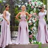 رخيصة مثير طويل حورية البحر وصيفه الشرف فساتين الحبيب overskirts زين مطرز الغربية عارية الذراعين مخصص الزفاف ضيف خادمة الشرف أثواب