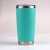 Paslanmaz Çelik Kupası 20 OZ Kupalar Seyahat Kupa Su Şişesi Bira Kahve Renkleri Bardak Kapaklı Araba Kupası Drinkware