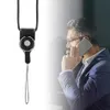 Afneembare mobiele telefoonriem Nekkoord Gevlochten nek Nylon hangtouw voor mobiele telefoon Badge Camera MP3 USB ID-kaarten Gemengde kleuren ondersteund