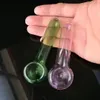 Banda de colores logo tubo Venta al por mayor Glass Hookah, accesorios de tubería de agua de vidrio, envío gratis