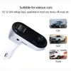 Mãos Grátis Bluetooth Car Kit C5 FM Transmissor Modulador Car Carregador AUX Hands Free Music Mini MP3 Player TF USB LCD 30 Pçs / lote