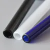 Tuyau de brûleur à mazout en verre coloré 2mm d'épaisseur Tube de verre conduites d'eau huiles cuillère à ongles tuyau à main accessoires pour fumer