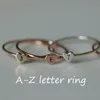 silver name rings