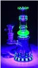 Hot Sale 18 Cm Tall Uv Glass Material Glass Bongs Smoking Ater Smoking Pipes Oil Rigs Glass Bong Noctilucence Striped Hookahs In Stock