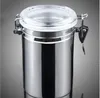 Stainless steel thick moisturizing pot, metal large and medium size storage tank, moisture-proof and moisture retaining.