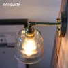 neue Kupfer Wandleuchte Lampe handgefertigt bereift gehämmerten Glas moderne Messing Wandleuchte Schlafzimmer Restaurant Hotel Nacht Speisesaal Bar Cafe