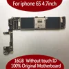 Per la scheda madre originale IPhone 6S Scheda da 16 GB 64 GB sbloccata NO Touch ID 100% Buono Scheda madre di sistema Scheda IOS