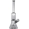 szklane wodę Bongs Hookahs 13,3 cala wysokie rury wodne Percolator zlewka Bong Shisha Magy Dab Rigs z miską 18 mm