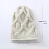 Ciepłe kobiety czapki zimowe miękkie wełna dzianiny kapelusz ponadgabarytowe slouchy beanie kapelusz mężczyźni moda stałe szydełkowe skullie czapki czapka