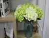 Silk Hydrangea Blumen Künstliche Braut Blumen Braut Bouquet Hochzeit Dekorationen Gefälschte Tischdekoration Küssen Bälle Real Touch Blumen