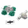 5 set Micro Water Spray Suit Atomization Nozzle Greenhouse Sprinkling Irrigation System Fittings Anti-drip 1/4'' barb connector