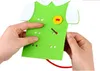 DIY Handgemachte Lernspielzeug Gewinde Nähen Taste T-shirt Schnürsenkel Kit Kits Kindergarten Handarbeit Lehrmaterial Kinder Weihnachtsgeschenk