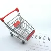 미니 쇼핑 카트 소형 슈퍼마켓 트롤리 금속 공예 장식품 모델 계란 발톱 장난감 크리에이티브 카트