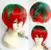 Harajuku Gradient Moda Krótkie Włosy Unikalne Pomidor Halloween Cosplay Peruki Włosy