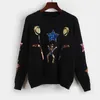 2018 Cartoon Star Tulips Sequined Sweater Women Rabbit Velvet Pattern Embroidery Sweaters and Pullovers Sueter Mujer TGS593 S18100902
