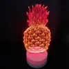 Lampada 3d ananas Lampada da tavolo piccola creativa Lampada da notte a LED in acrilico Touch 7 Lampada da tavolo con cambio di colore Lampada da tavolo per feste