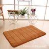 Memory Foam Floor Bath Mat Coral Velvet Anti-Slip Badrumsmatta Magnifik 40x60 50x80 Stripe Fleece Hög absorptionsmattor