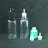 Clear Pet Boş Şişe Plastik 5ml 10ml 15ml 20ml 30ml 50ml Renkli Kilpikalı Kapalı Vape E Sigara Suyu Sıvı Yağları Eliquid Depolama Ambalajı için Keskin Uçlar