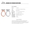 COLORFISH Luxus 5 Karat Oval Cut Solitaire Verlobungsring 925 Sterling Silber Ringe Für Frauen Großen Stein Weibliche Eheringe S18101607