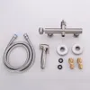 Brass Nickel Toilet Bidet Spray Cold Mixer Valve with Hose Handheld Bidet Portable Hand Held Bidet Shower Set3994048