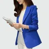 Ladies Blazer 2018 Długie rękawie Blaser Women Kurtka urzędowa biuro Biuro Kobieta żeńska femme królewska / czarna L18101302