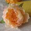 100 pcs/lot têtes de fleurs de pivoine artificielle multicolore route plomb mariage fleur Bouquet hôtel fond décoration murale accessoires flores