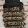 Ombre Grey Hair Peruanische Haare Bündel Lose Tiefwelle Human Hair Extensions Remy 1 Bündel T1b / Silber 1 Stück