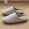 Warm Soft Indoor Floor Slippers Women/Men Shoes Striped Cloth Bottom Winter Warm Home Shoes Universal Couple Lovers Plush Home