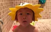 Baby Maple Leaf Shape Shower Cap Justerbar Shampoo Dusch Badning Skydda Eye Cap Tvätta Hair Shield Hat