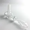 18mm mannelijke glazen handvat haak adapter stro buis roken hand pijpen water bongen essen catcher diy accessoires voor glasbong