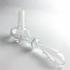 18mm Male Glass Handle Hook Adapter Straw Tube Smoking Hand Pipes Water Bongs Ash Catcher DIY Accessories for Glass Bong