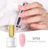 Gel de unha gelatinoso rosa 6ml semitransparente nude roxo verniz polonês embeber unha arte gel uv laca 6770873