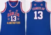 Harlem Globetrotters genäht 13 Chamberlain-Sticktrikots Jersey-Hemden für den gesamten Sport Basketball Geschwindigkeit