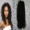 Brazilian Remy Human Natural Hair Micro Bead Hair Extensions kinky curly Micro Loop Hair Extensions 200g Extension 10"-24"