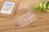 10 Grilles Acrylique Transparent Vide Boîte De Rangement Perles Bijoux Décoration Nail Art Affichage Conteneur Cas ZA5624