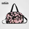 Femmes Voyage Duffle Sacs Bagages À Main Mode Fleurs De Cerisier Fleur Imprimer Toile Week-End Sacs Pour Filles Duffel Dames Voyage Sac À Main