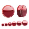 SwanJo 1 paire de jauges d'oreille de sang liquide rouge acrylique bouchon d'oreille boucles d'oreilles jauges corps Piercing bijoux Piercing mélanges 9 taille Promotion