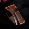 Manlig kvalitet läder mode rese slim plånbok framficka magnetiska pengar klipp minikortsål för män 1058c27639588824435