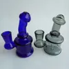 I più nuovi mini bong in vetro colorato narghilè tubi per l'acqua da 3,5 pollici Pyrex Oil Rigs Riciclatore spesso Nano Bubbler 2 colori scelgono 14mm femmina