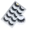 5 Styles Handmade 3D Mink False Eyelashes Cross Natural Eye Lashes Stage Makeup False Eyelashes F810-F850