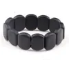 Wholesale - Natural BIAN Stone Bracelet Black 10-14mm Beads bian beaded Bracelets Women & Men Health stone Treatment to improve disease