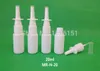 100 set/lote 20 ml HDPE botella de plástico blanco con espray Nasal botella de espray de Nariz vacía con bomba Nasal 18/410